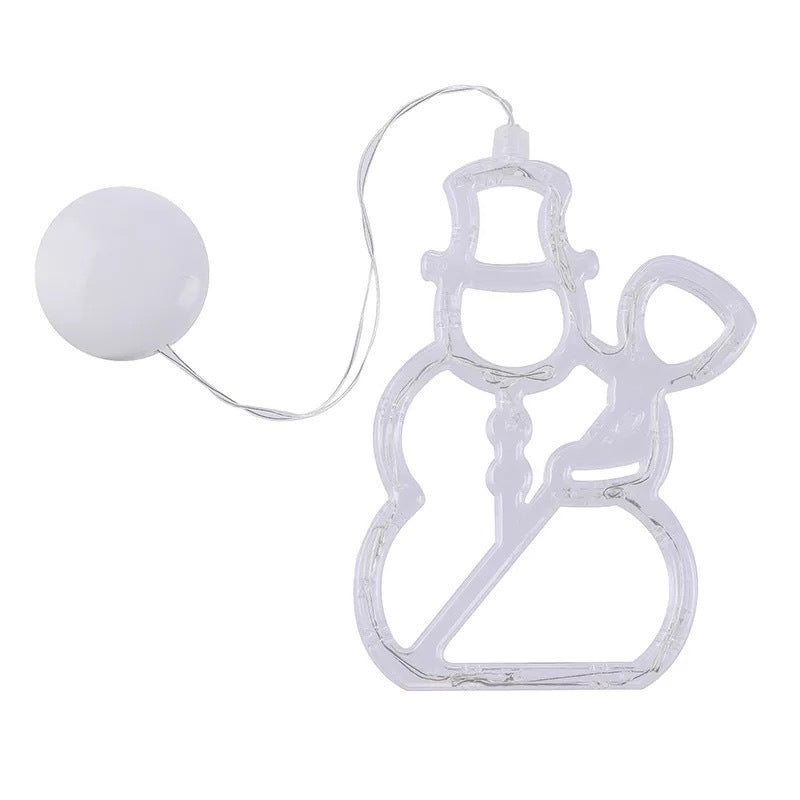 Christmas LED Suction Cup Chandelier Santa Claus Elk Snowman  Holiday