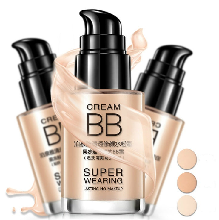 Clear and sleek hydrating cream nude makeup BB