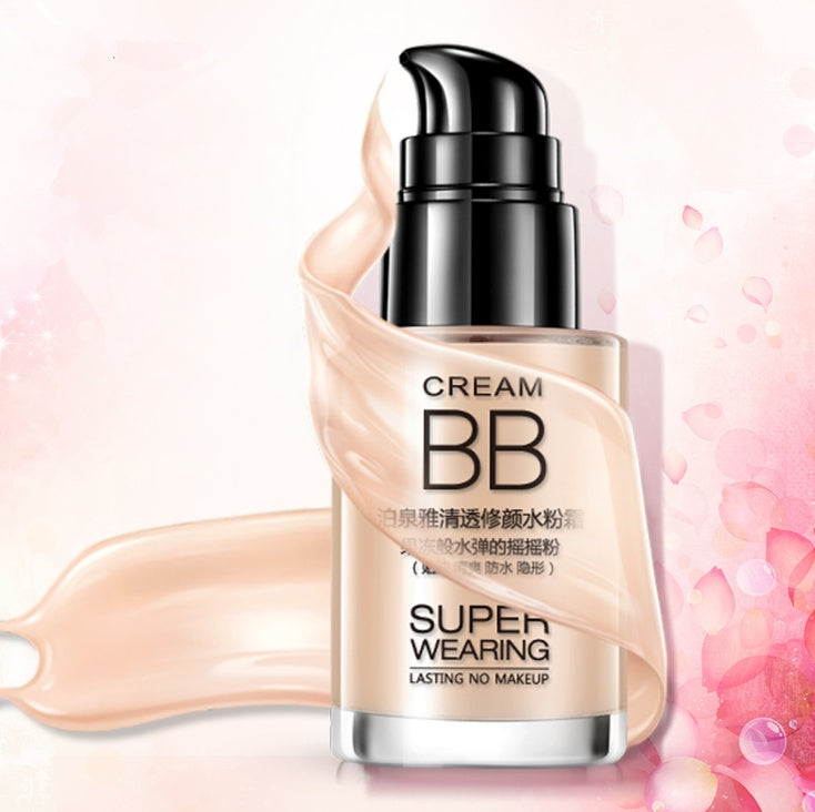 Clear and sleek hydrating cream nude makeup BB