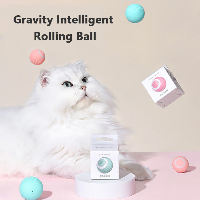 Cat Gravity Intelligent Rolling Ball Tease Toy for Pet