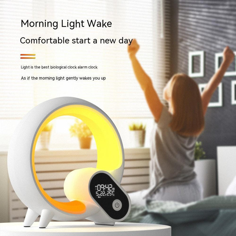 Creative Q Light Analog Sunrise Digital Display Alarm