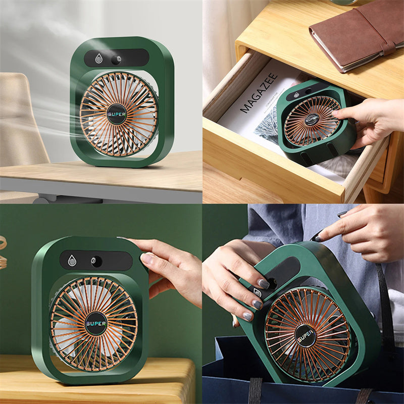 Air Conditioning Fan Desk Misting Fan Humidifier