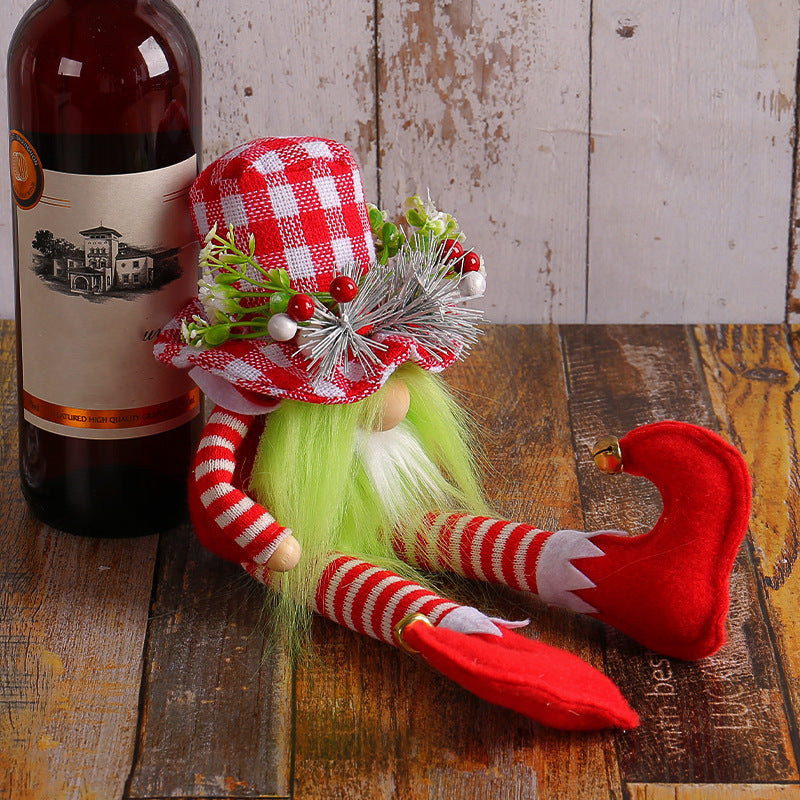 Christmas Long Legs Green Beard Doll