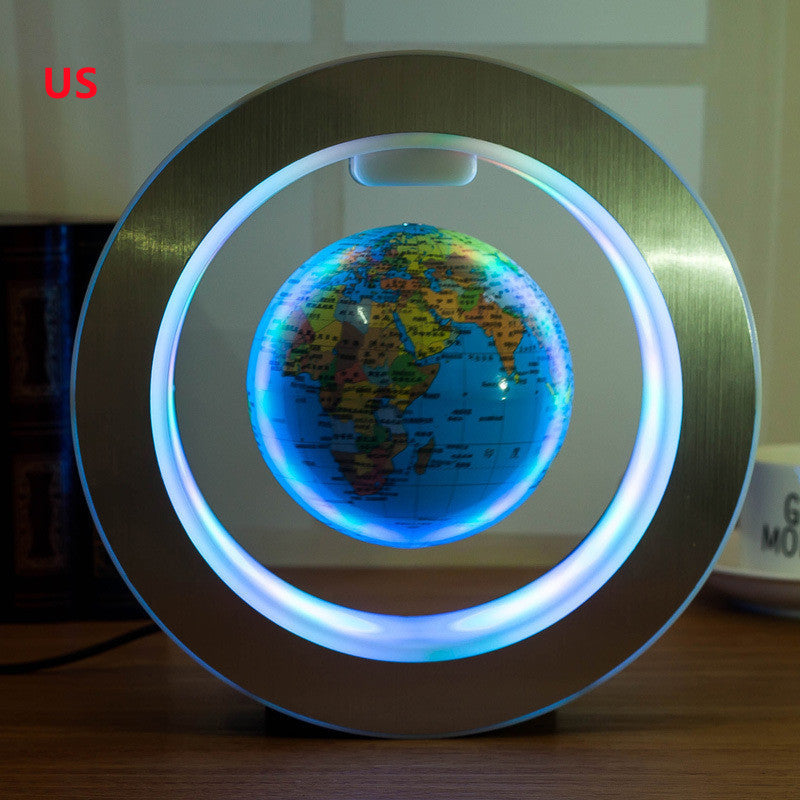 Round LED World Map Floating Globe