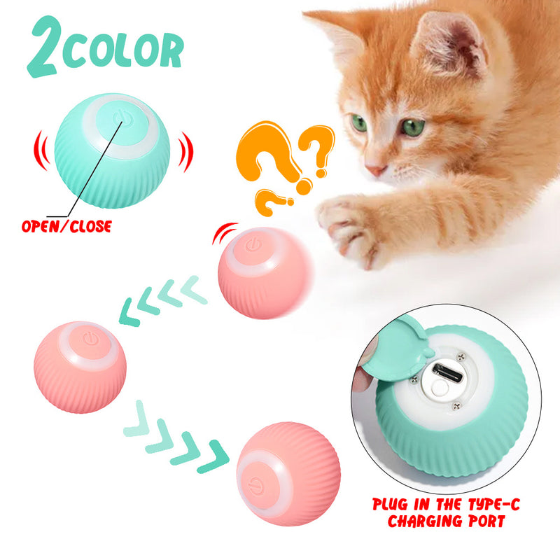 Cat Gravity Intelligent Rolling Ball Tease Toy for Pet