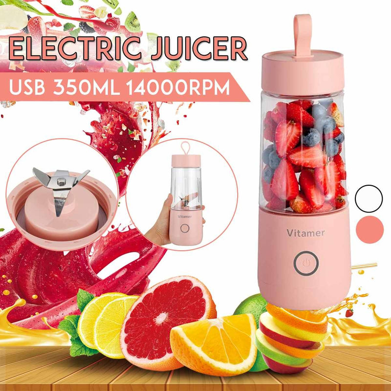 Portable Blender Electric Juicer 350ml