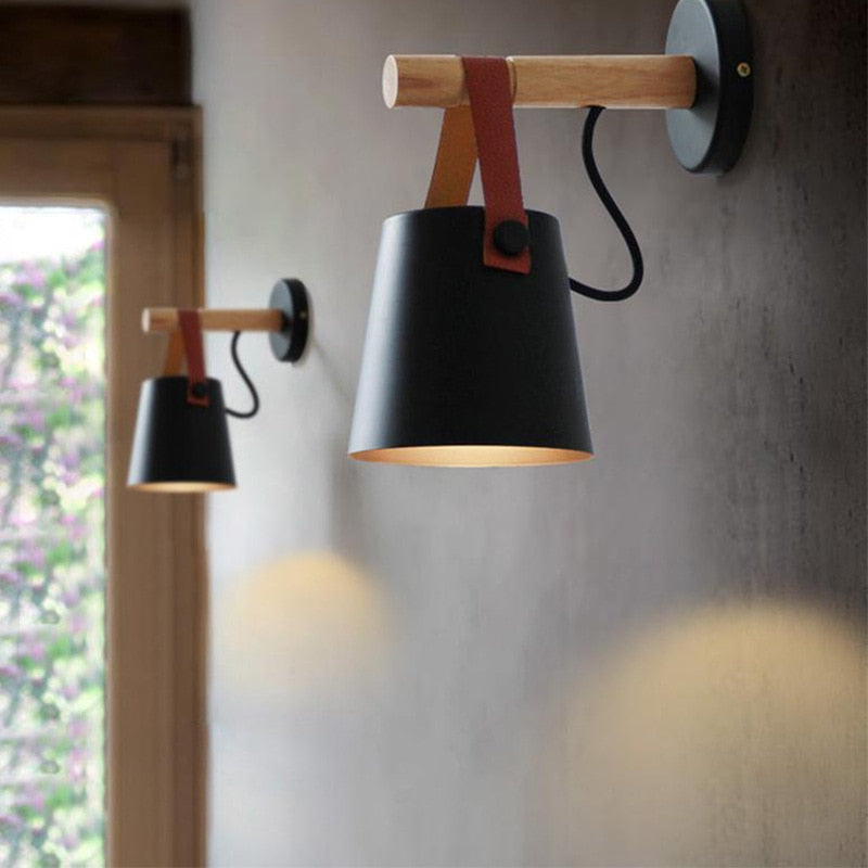 Affordably™ Wooden Wall Sconce