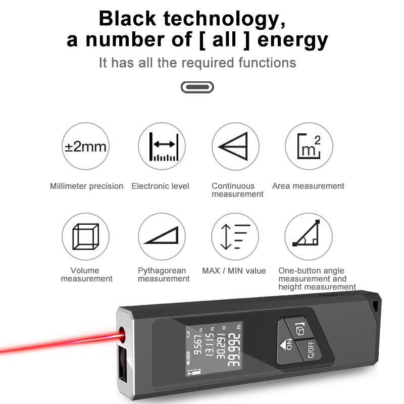 Affodably™ Mini Digital Laser Range Finder