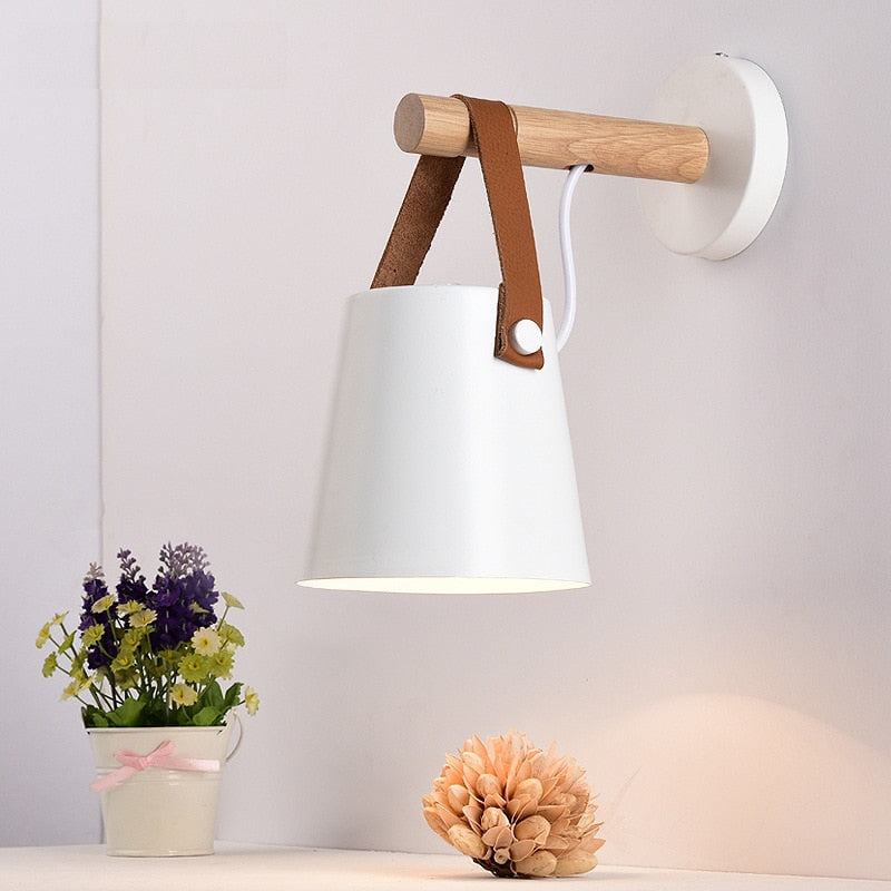 Affordably™ Wooden Wall Sconce