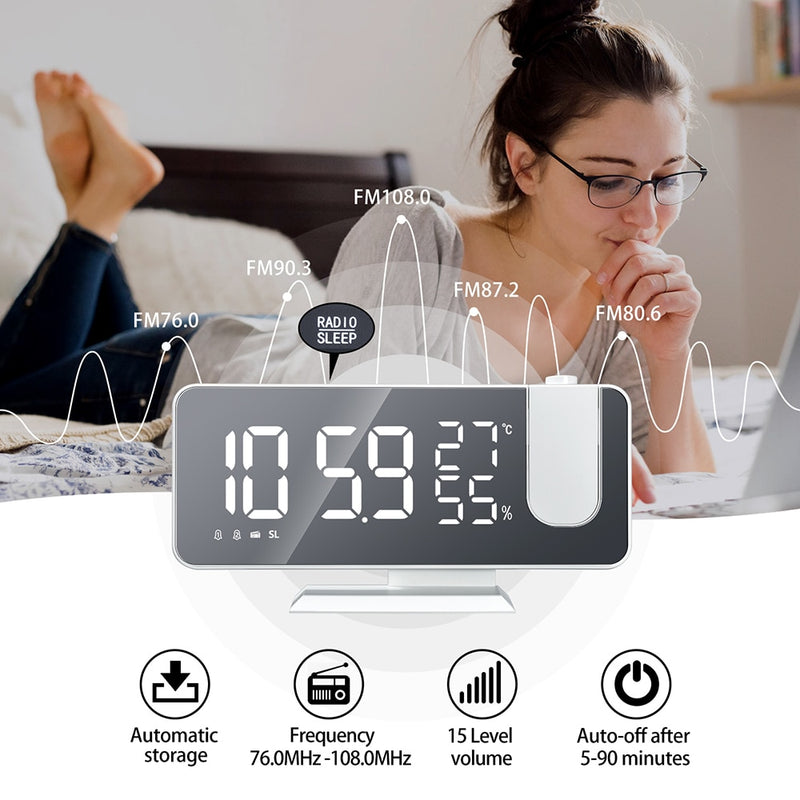 Affodably™ LED Digital Projection Clock