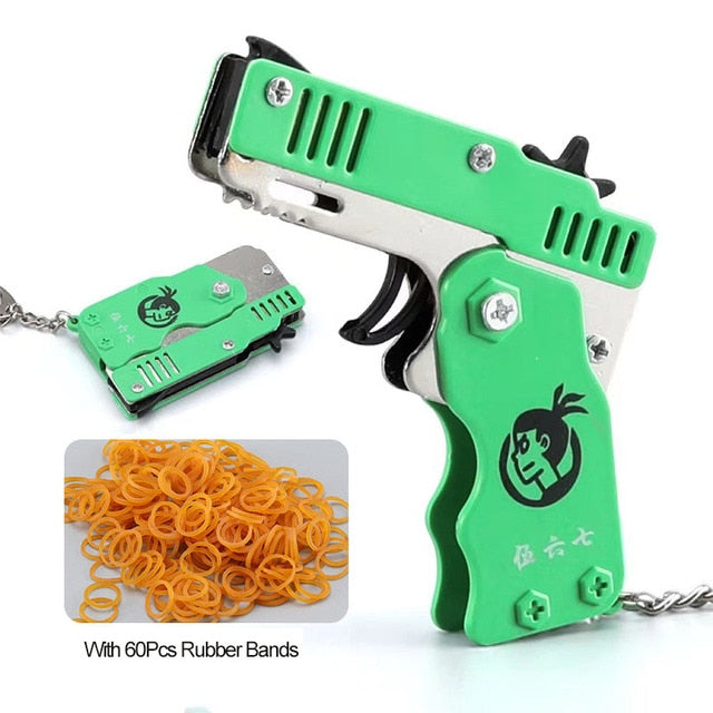 Affodably™ Fun Keychain Gun Rubber Bands