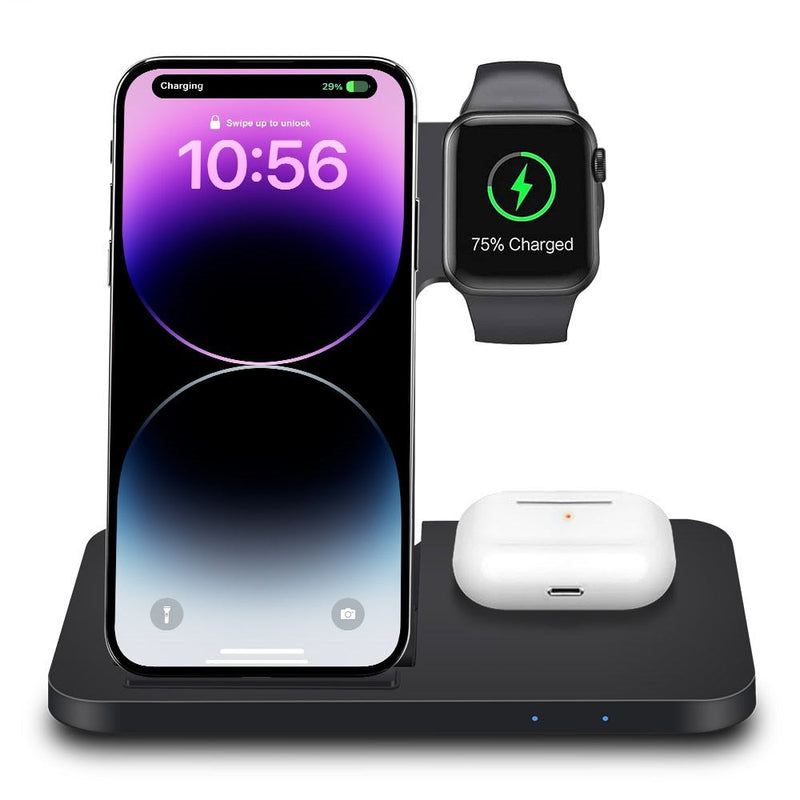 Affodably™ 3in1 Wireless Fast Charger Dock Station