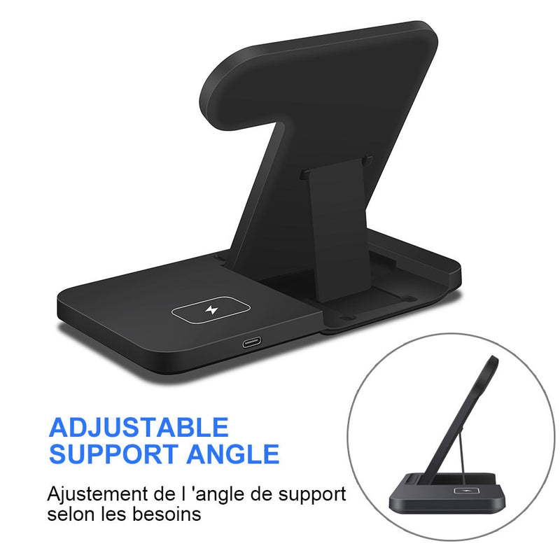 Affodably™ 3in1 Wireless Fast Charger Dock Station