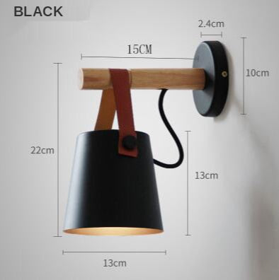 Affordably™ Wooden Wall Sconce