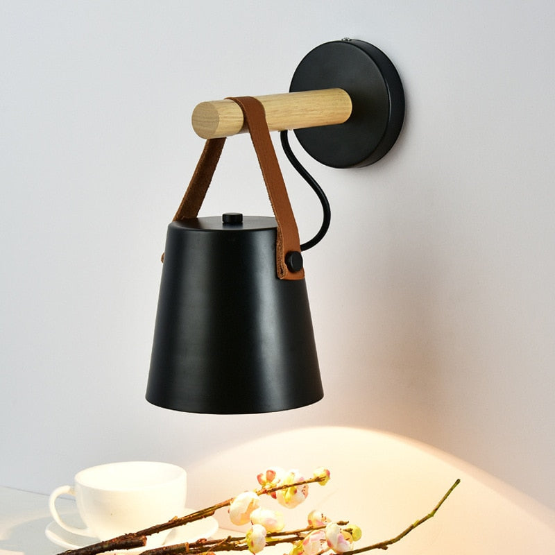 Affordably™ Wooden Wall Sconce