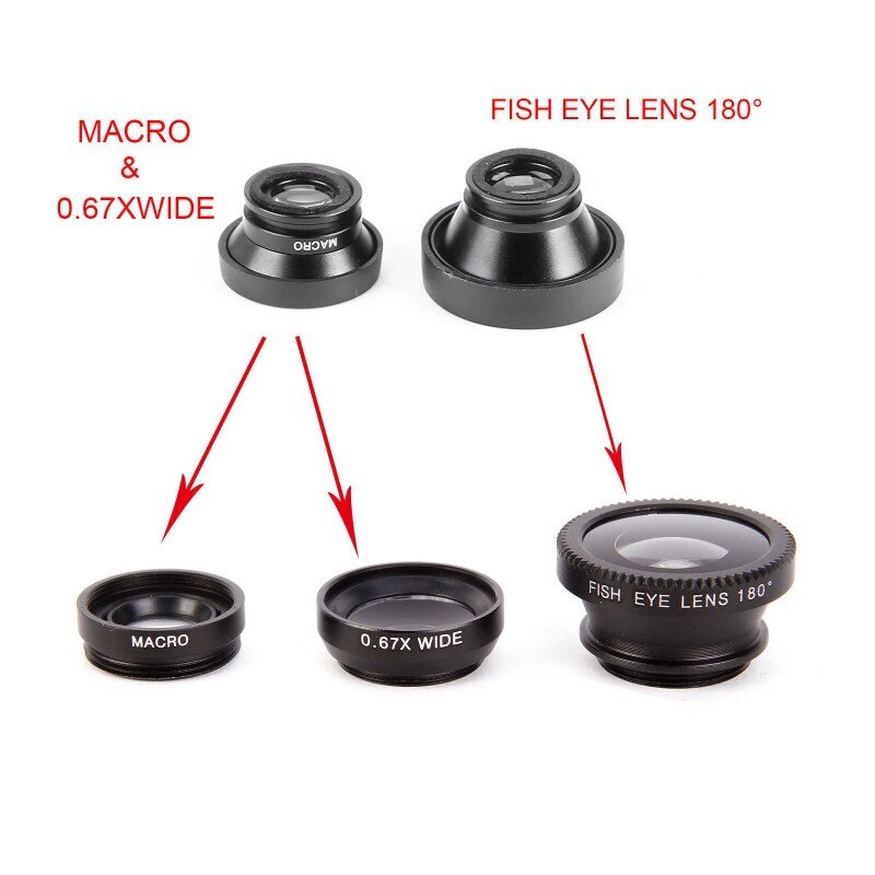 Affordably™ 3 In 1 Fish Eye Lens